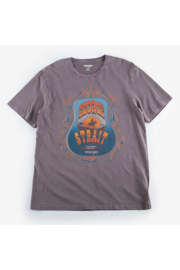 Graphic George Strait Tee Grey - Mens Tee  - 112361070