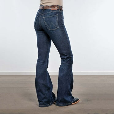 Wrangler Women's Madilyn Dark Wash High Rise Flare Stretch Denim Jeans - 112359280 32W x 30L
