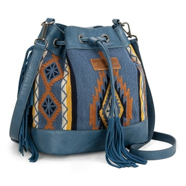 Wrangler Hobo Bags for Women Designer Bucket Purses Western Shoulder Handbags