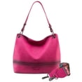 thumbnail image 1 of Wrangler Hobo Bags for Women Vegan Leather Top Handle Shoulder Purses and Handbags, Hot Pink, 1 of 14