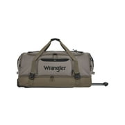 Wrangler Jumbo 36" Drop-Bottom Rolling Duffel with Telescopic Handle - Fallen Rock