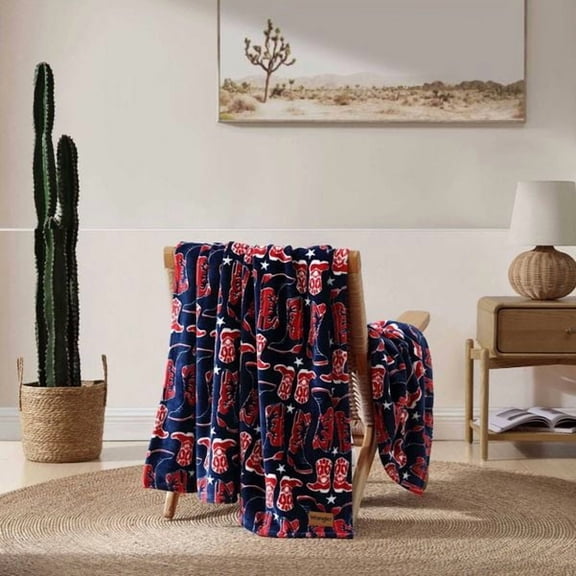 Wrangler Knockin Boots Blanket, Wrangler Knockin Boots Graphic Throw Blanket, Cozy Gift for Fans