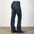 thumbnail image 1 of Wrangler Women's Retro Dark Wash Mid Rise Mae Alexis Stretch Bootcut Jeans - 112321491 17W x 34L, 1 of 5
