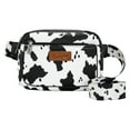 thumbnail image 1 of Wrangler Ladies Cow Print Black Fanny Pack Bag WG133-195BK, 1 of 2