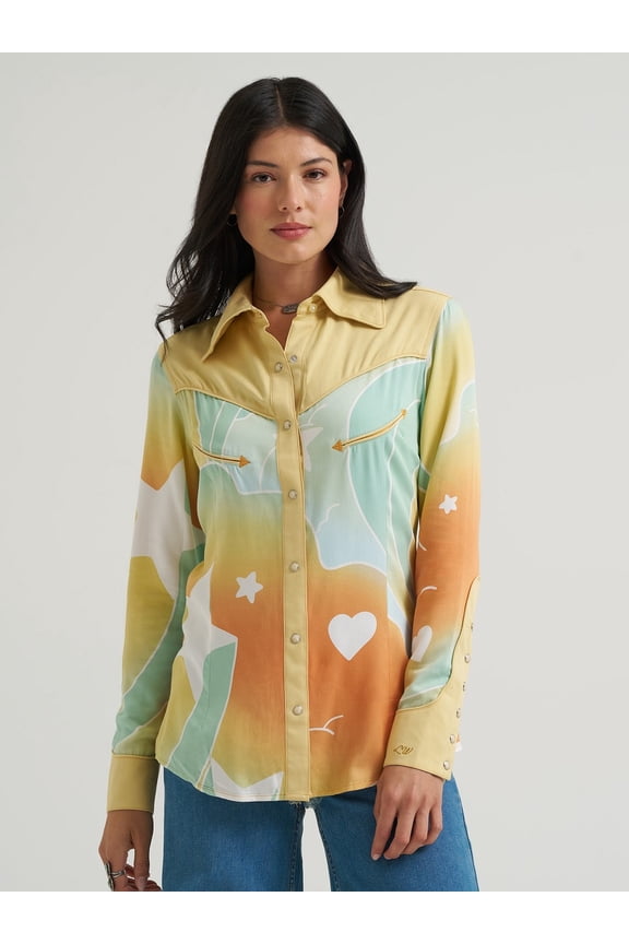 Lainey Wilson Cream Stars - Ladies Shirt - 112382833
