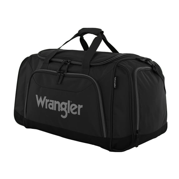 Wrangler Large 28" Travel Duffel with Side Wet-Shoe Pocket - Black