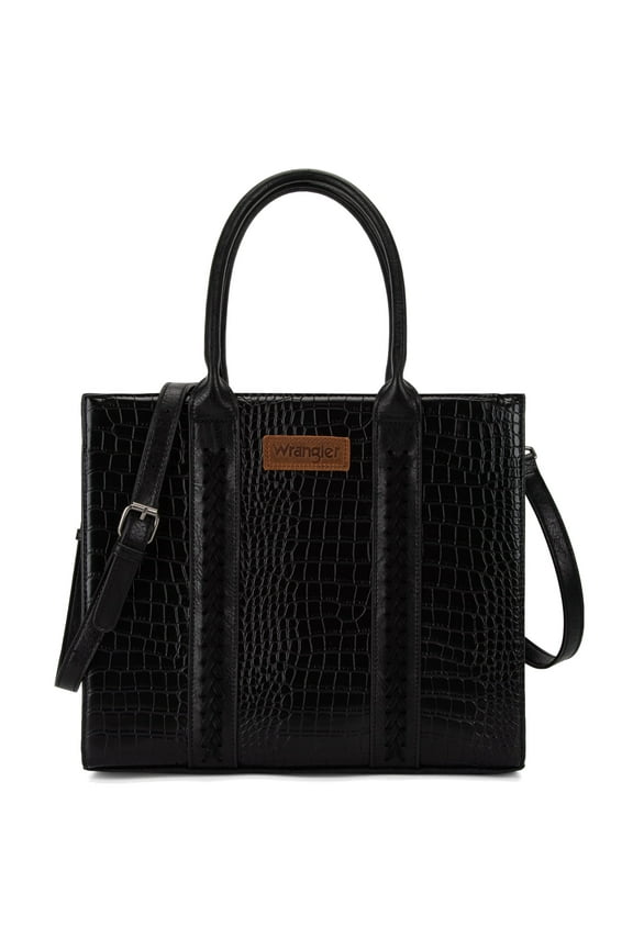 Wrangler Large Tote Bag for Women Shoulder Purse with Strap Vintage Top-Handle Handbags