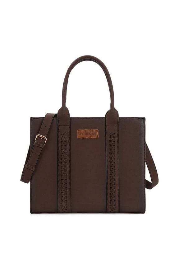 Wrangler Large Tote Bag for Women Shoulder Purse with Strap Vintage Top-Handle Handbags