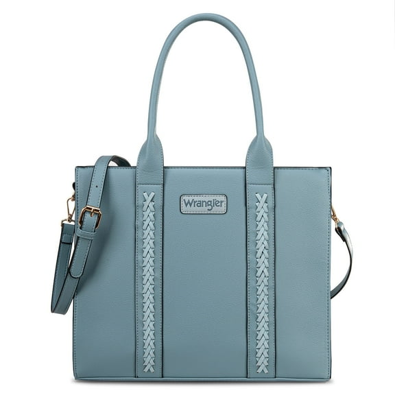 Wrangler Large Tote Bag for Women Shoulder Purse with Strap Vintage Top-Handle Handbags