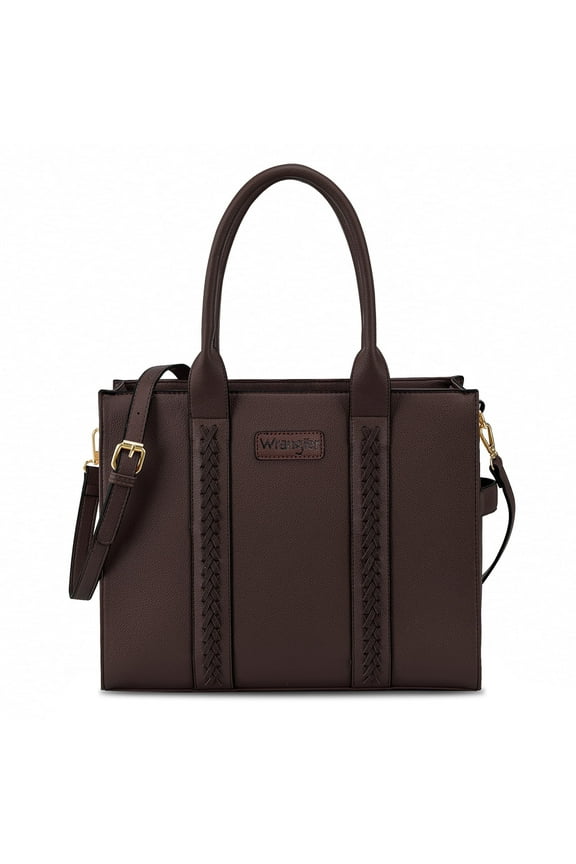 Wrangler Large Tote Bag for Women Shoulder Purse with Strap Vintage Top-Handle Handbags