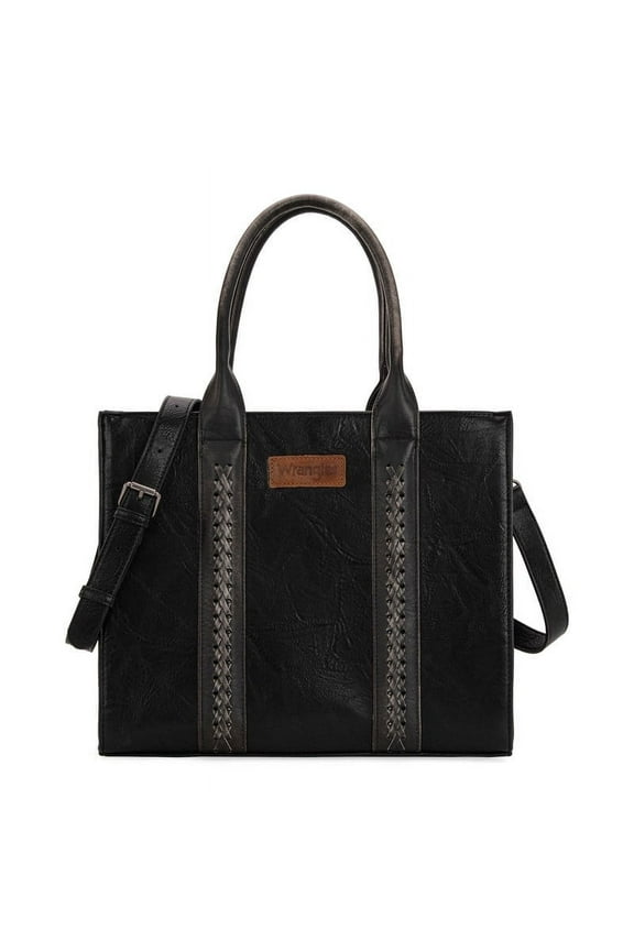 Wrangler Large Tote Bag for Women Shoulder Purse with Strap Vintage Top-Handle Handbags