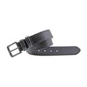 Wrangler Men's Leather Belt with Double Keeper - Black