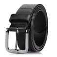 thumbnail image 1 of Wrangler Leather Belts for Men Adult, Casual Everyday Men's Belts for Jeans & Khakis, Black, Size 40, 1 of 8