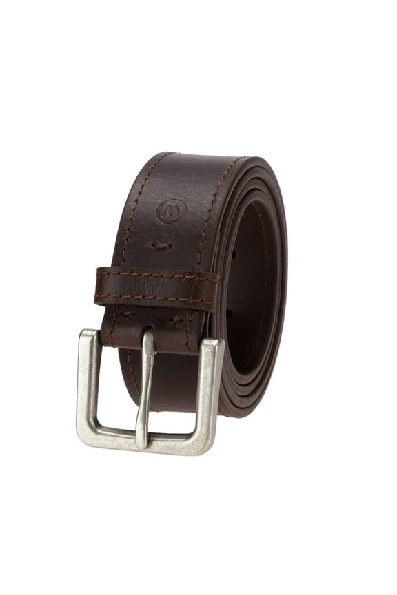 Leather Belts for Men Adult, Casual Everyday Men's Belts for Jeans & Khakis, Brown, Size 40