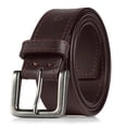 thumbnail image 1 of Wrangler Leather Belts for Men Adult, Casual Everyday Men's Belts for Jeans & Khakis, Brown, Size 44, 1 of 8
