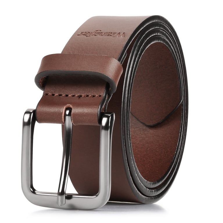 Medium Brown Belt Size 36 Medium Brown Mens Floral Scrolled Belt - Walmart.com main image 4