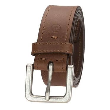 Wrangler Leather Belts for Men Adult, Casual Everyday Men's Belts for Jeans & Khakis, Light Brown, 38