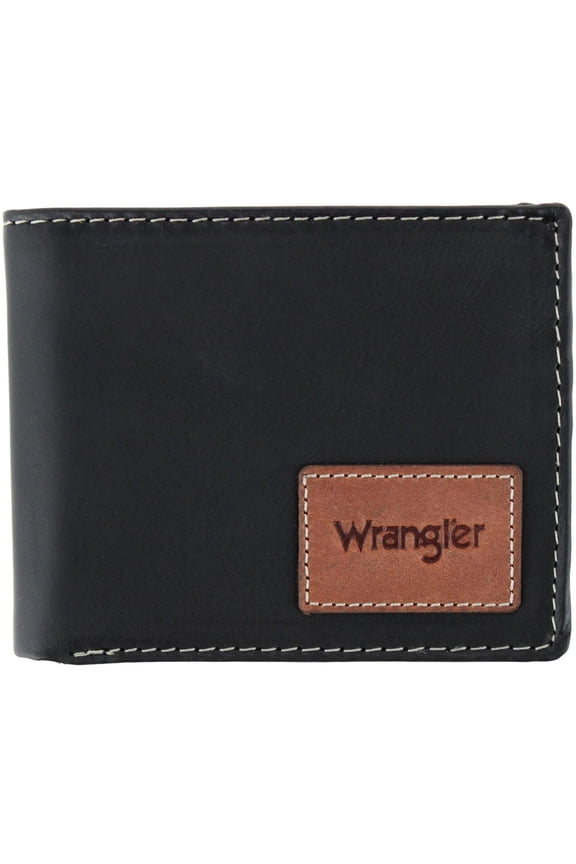 Leather Bifold Wallet with Tracker Tag Pocket (Men)