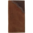thumbnail image 1 of Wrangler  Leather Checkbook Cover Pocket Secretary Wallet (Men), 1 of 3
