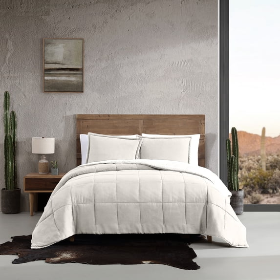 Wrangler Legendary Beige Microsuede King Comforter Set