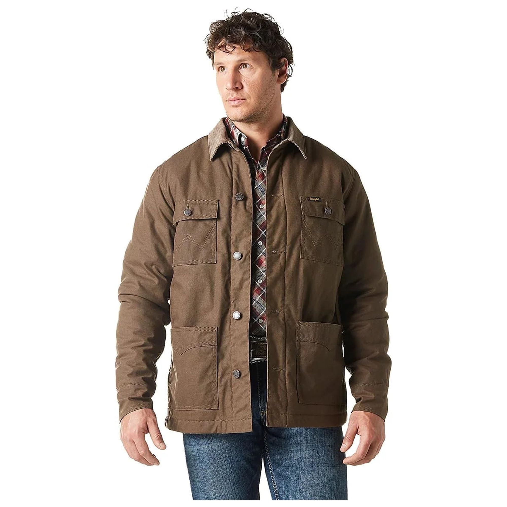Wrangler Lined Barn Coat Brown - Mens Jacket - 112336456 - Walmart.com
