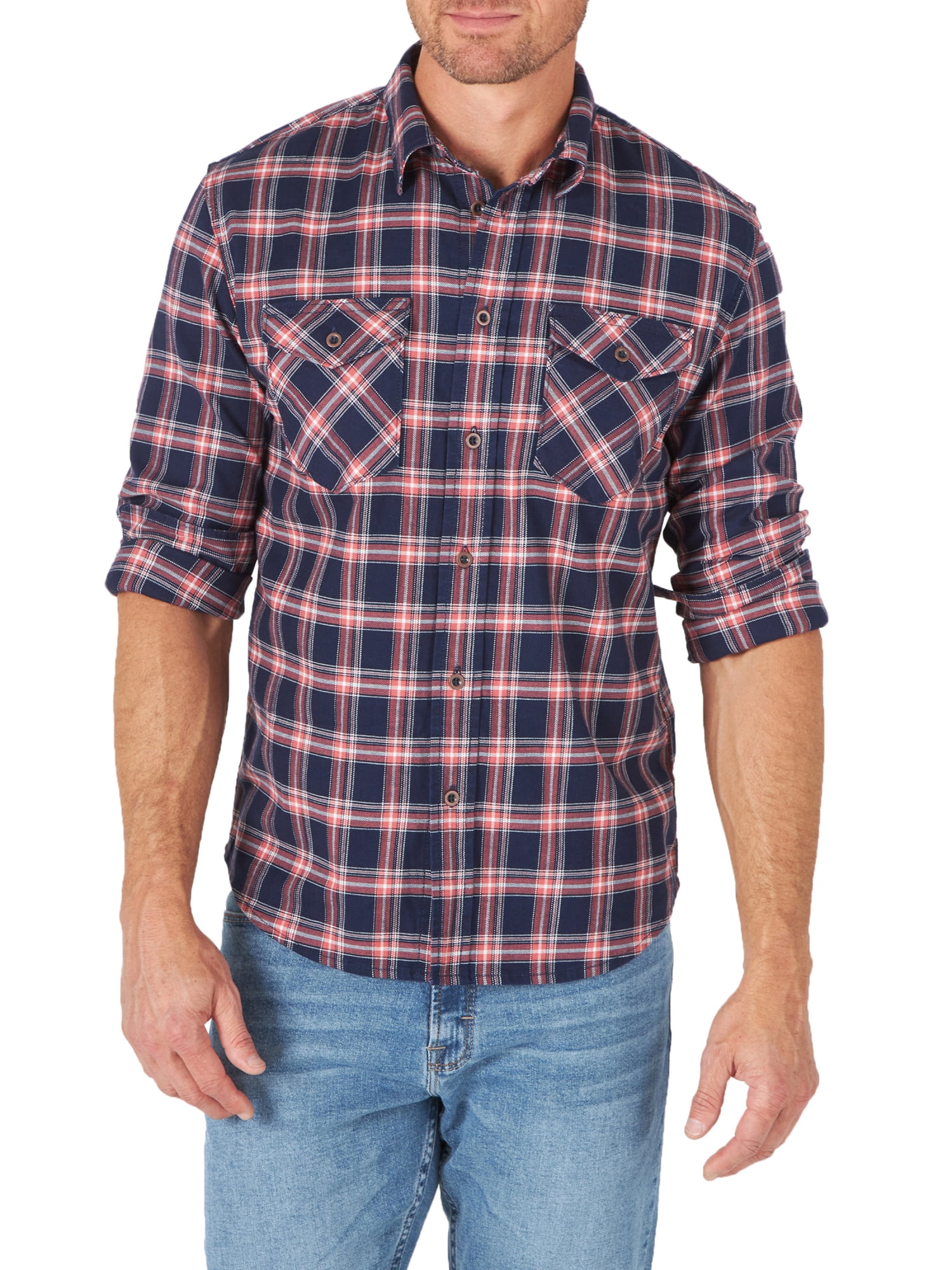 Wrangler Long Sleeve Regular Casual Denim Shirt (Men's) 1 Pack