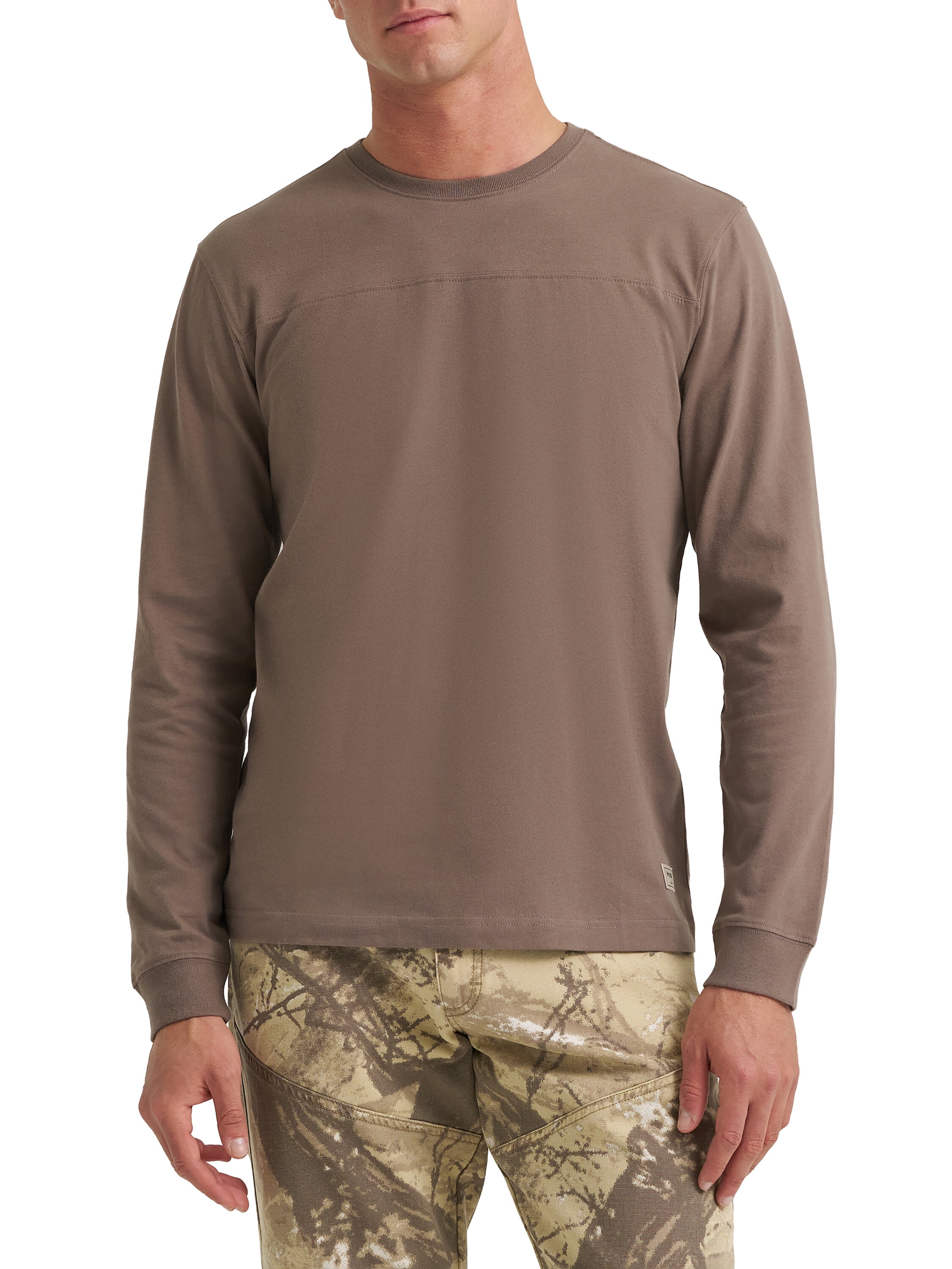 Wrangler® Men's Utility Streetwear Long Sleeve Varsity Knit Tee