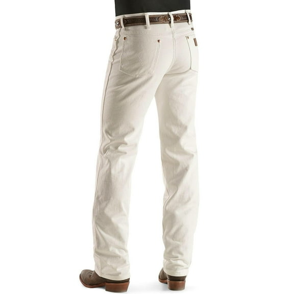 Wrangler Men's 0936 Cowboy Cut Slim Fit Jean, White, 30W x 34L