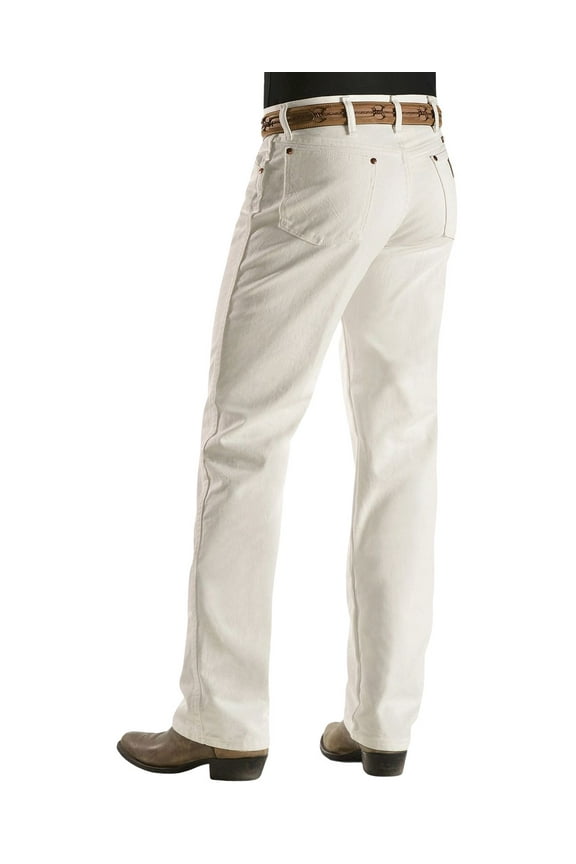 Men's 13Mwz Cowboy Cut Original Fit Jeans Prewashed Colors White 36W x 36L US