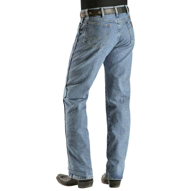 Wrangler Men's 13Mwz Jeans Cowboy Cut Original Fit Prewashed Antique Blue 33W x 32L  US