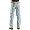 thumbnail image 1 of Wrangler Men's 13Mwz Jeans Cowboy Cut Original Fit Prewashed Bleach Indigo 33W x 32L  US, 1 of 2