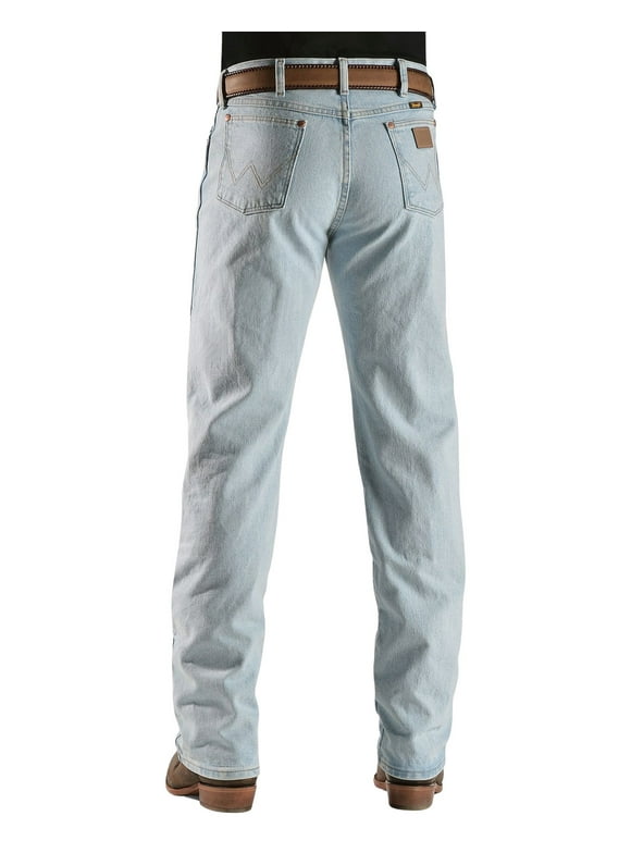 Wrangler Men's 13Mwz Jeans Cowboy Cut Original Fit Prewashed Bleach Indigo 33W x 32L  US