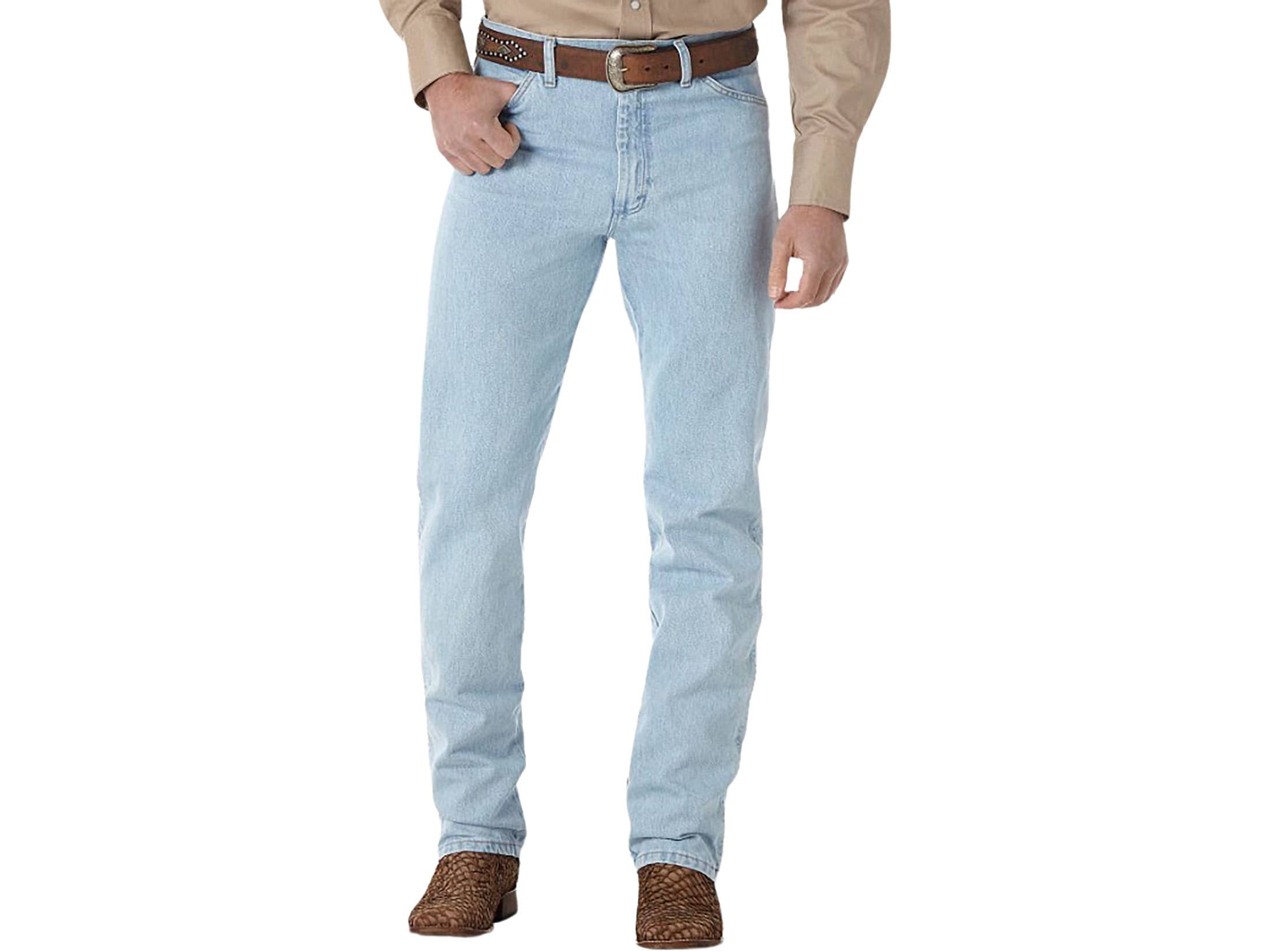 Wrangler Men's Cowboy Cut Original Jeans Bleach 34X34 - Walmart.com