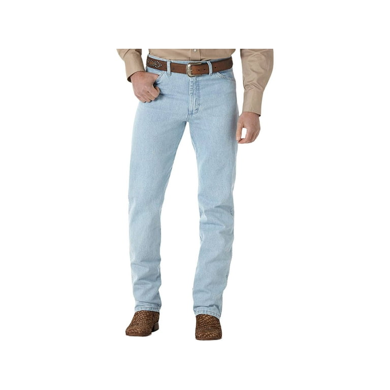Wrangler Men's Cowboy Cut Original Jeans Bleach 34X34