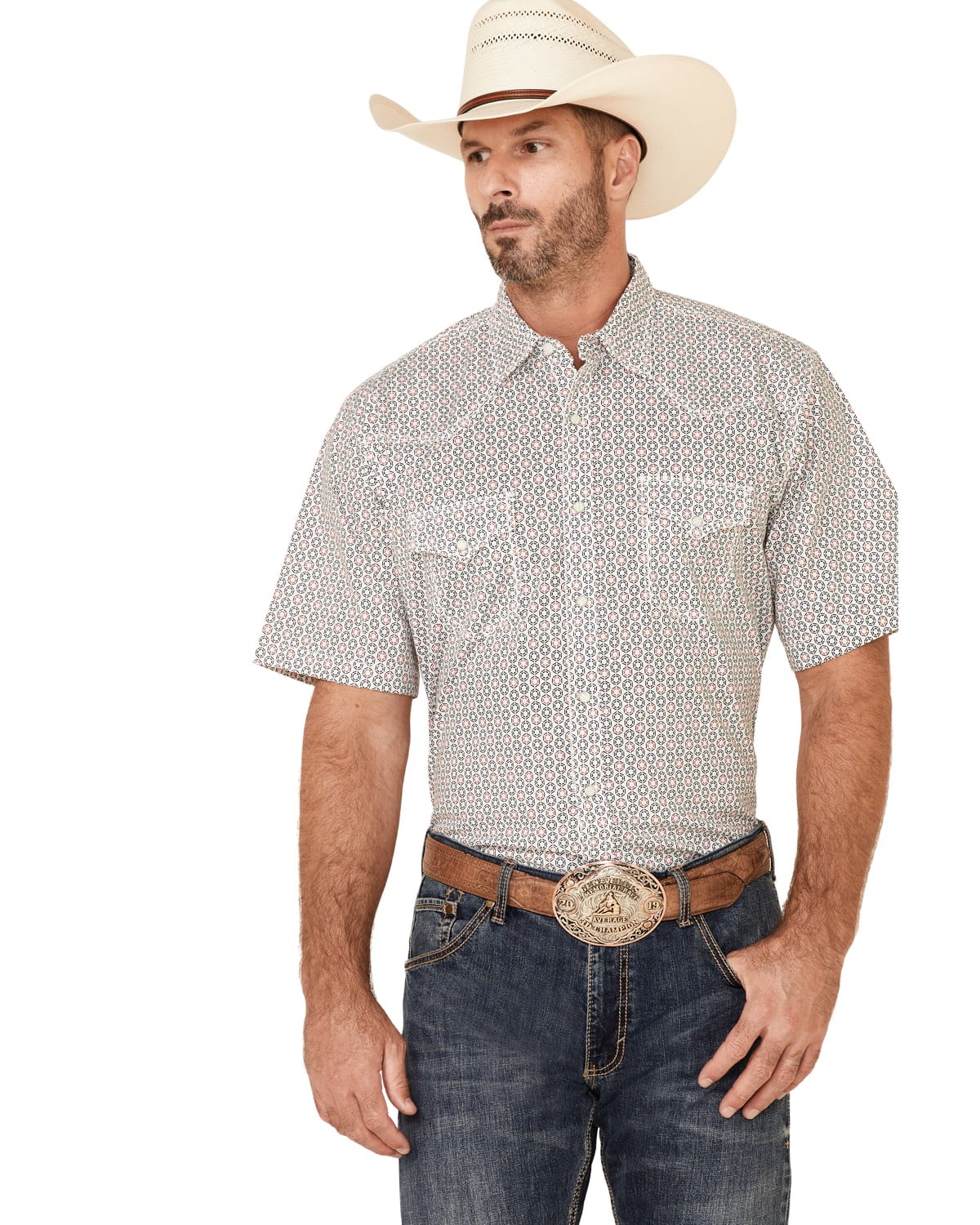 Wrangler 112326368 SUM23 MENS WR SS SNAP - MWR22303M Multi XXL  