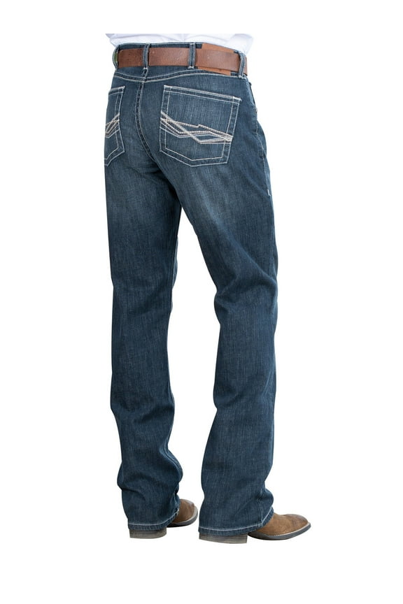 Men's 20X No. 42 Glasgow Vintage Stretch Slim Bootcut Jeans Blue 38W x 34L US