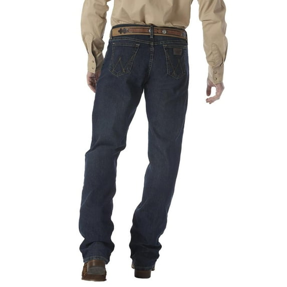 Wrangler Men's 20X Root Beer Advanced Comfort Competition Relaxed Bootcut Jeans Indigo 35W x 36L US