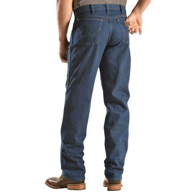 Wrangler Men's 31Mwz Cowboy Cut Relaxed Fit Prewashed Jeans Indigo 42W ...