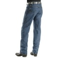 thumbnail image 1 of Wrangler Men's 47Mwz Dark Wash Cowboy Cut Regular Prewashed Jeans Dark Stone 38W x 36L  US, 1 of 2