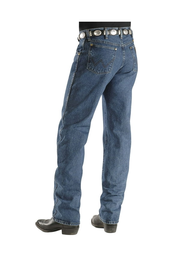 Men's 47Mwz Dark Wash Cowboy Cut Regular Prewashed Jeans Dark Stone 40W x 30L US