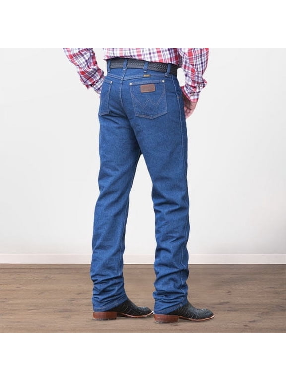 Men's 47Mwz Premium Performance Cowboy Cut Regular Fit Prewashed Jeans Indigo 36W x 32L US