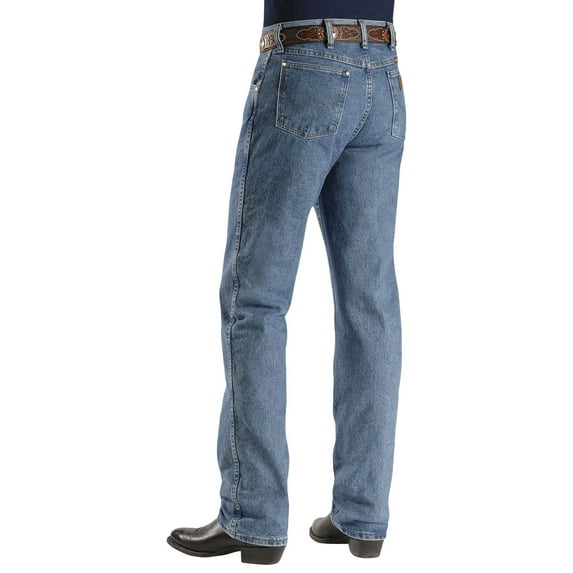Wrangler Men's 47Mwz Premium Performance Cowboy Cut Regular Fit Prewashed Jeans Stonewash 36W x 36L US