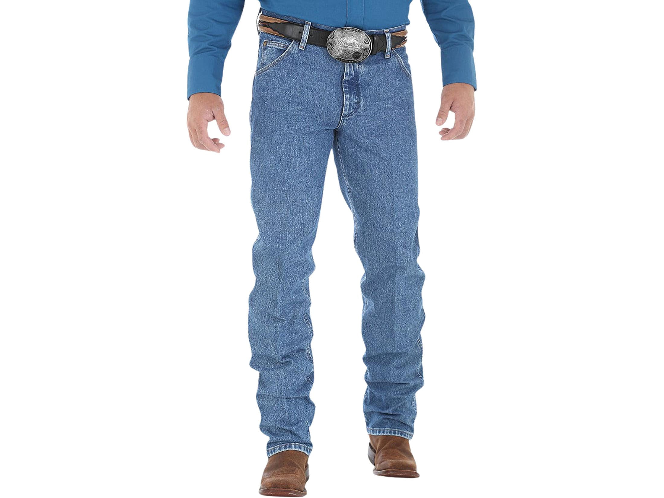 Classic Cowboy Cut Prewashed Denim Jeans for Men