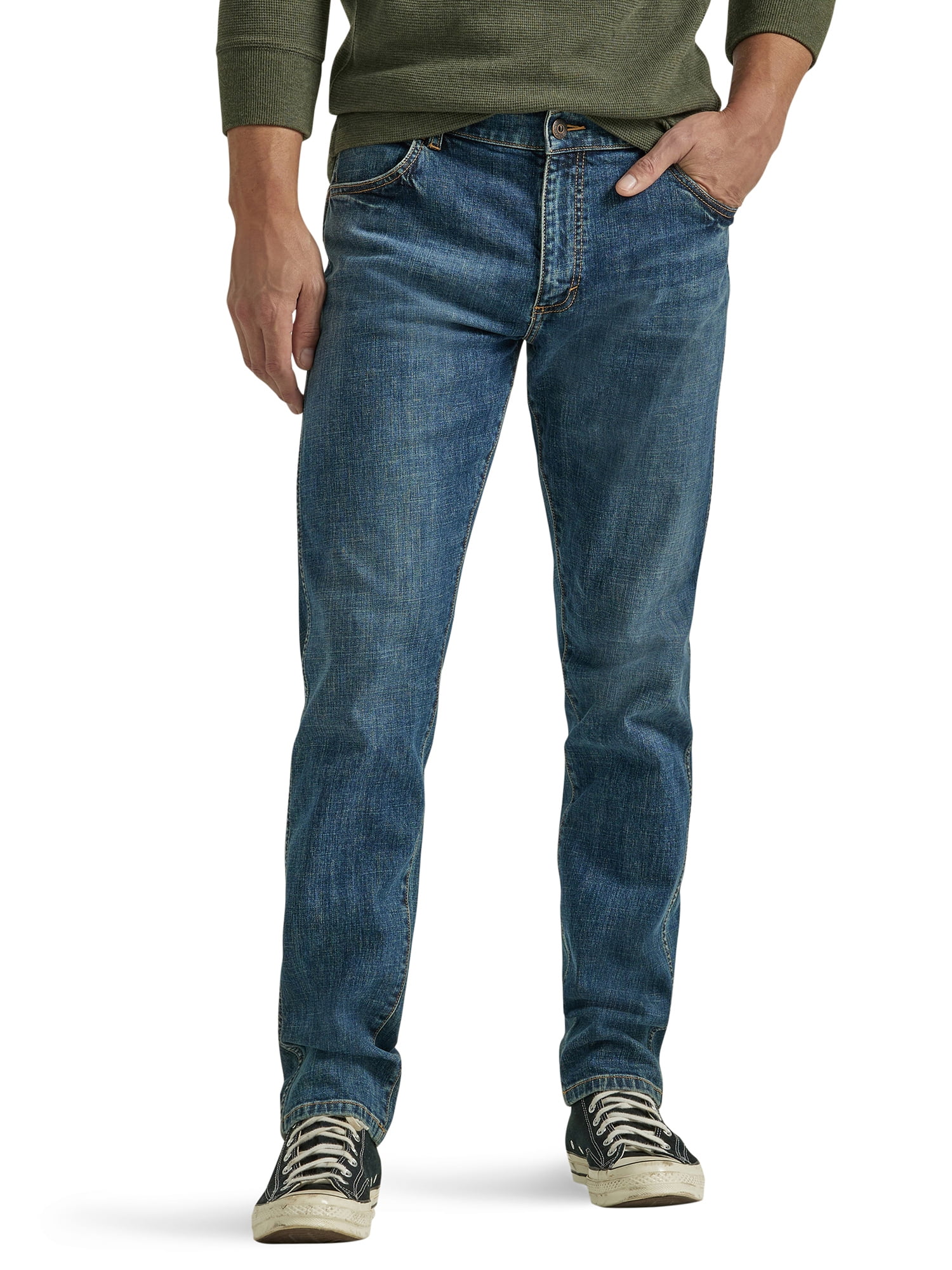 Wrangler® Men's 5-Pocket Tapered Fit Jean with Stretch, Sizes 30-42 ...