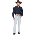 thumbnail image 1 of Wrangler Men's 936 Cowboy Cut Slim Fit Prewashed Jeans Bleach Indigo 28W x 34L  US, 1 of 4
