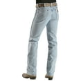 thumbnail image 1 of Wrangler Men's 936 Cowboy Cut Slim Fit Prewashed Jeans Bleach Indigo 28W x 34L  US, 1 of 2