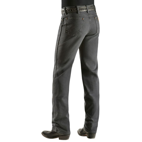 Wrangler Men's 936 High Rise Prewashed Cowboy Cut Slim Straight Jeans Charcoal Grey 31W x 32L  US