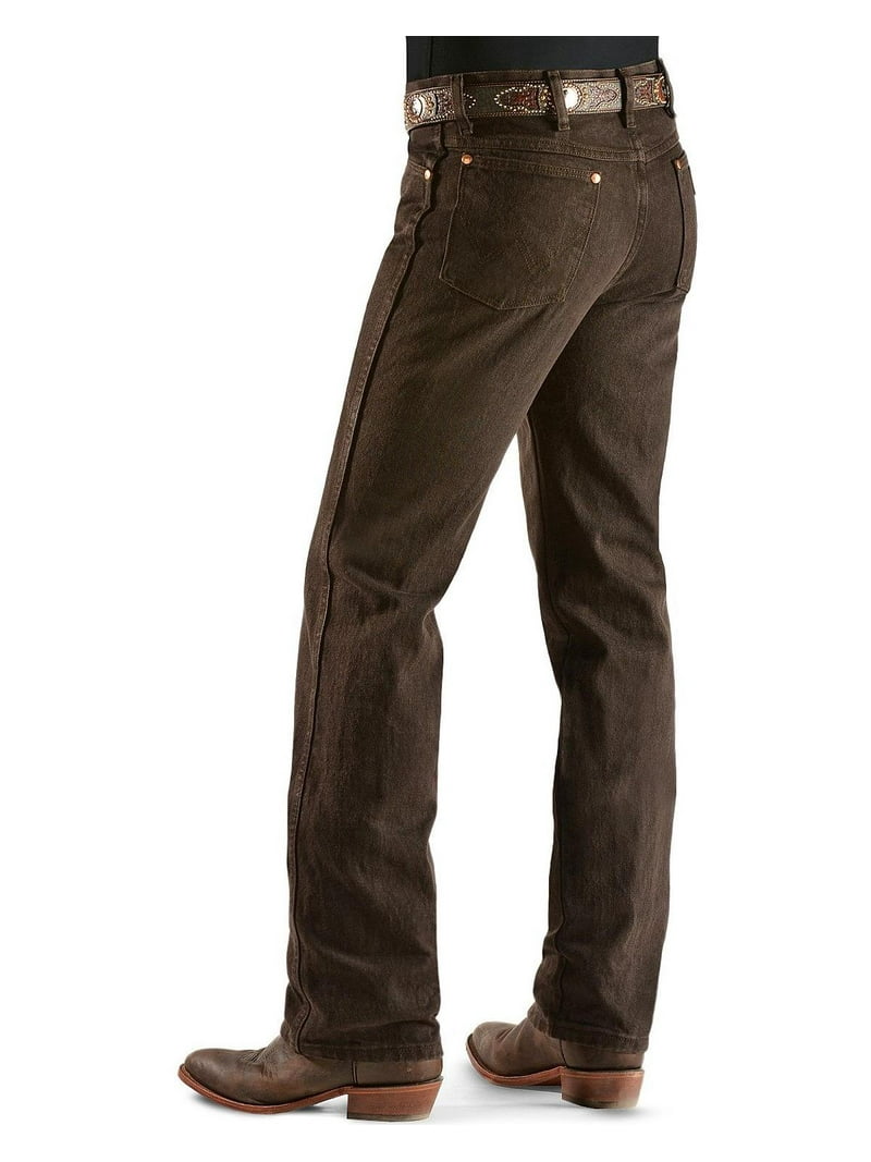 デニム+ジーンズ Wrangler 936KCL BROWN Denim Pants USA Wrangler Cowboy Cut Slimblack Chocolate - Mens Jeans - 936Kcl
