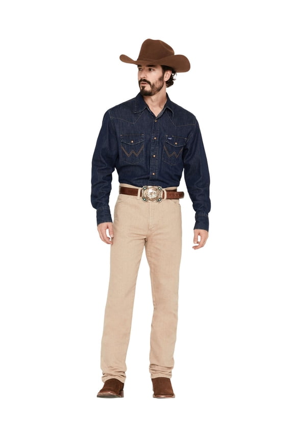 Men's 936 High Rise Prewashed Cowboy Cut Slim Straight Jeans Tan 38W x 30L US