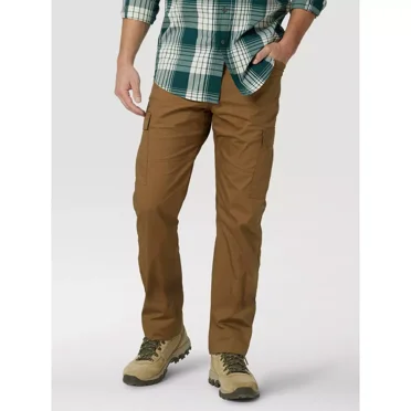 Wrangler Men's ATG Straight Cargo Pants, Kangaroo,Size: 30-40